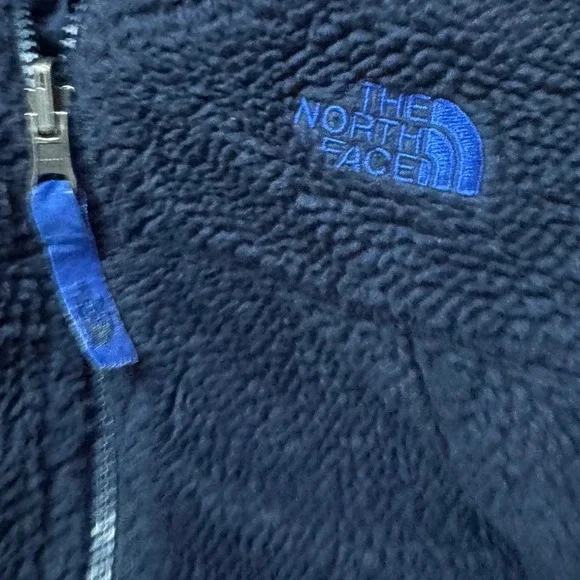 The North Face Royal Blue & Navy Kids Hooded Puffer Jacket - Picture 7 of 7